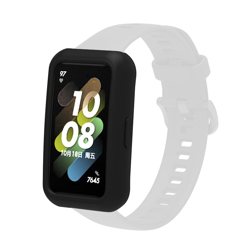 Soft Silicone Watch Case for Huawei Band 7 6 Anti-scratch Protection Watch Frame Cover Soft Silicone Watch Case for Huawei Band 7 6 Anti-scratch Protection Watch Frame Cover